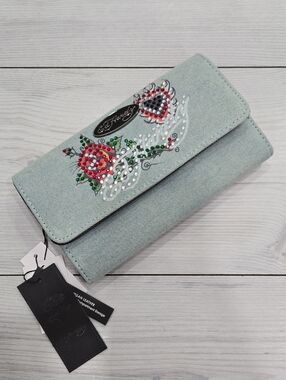 Ed Hardy Denim Blue Wallet